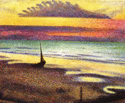Georges Lemmen Beach at Heist Germany oil painting art